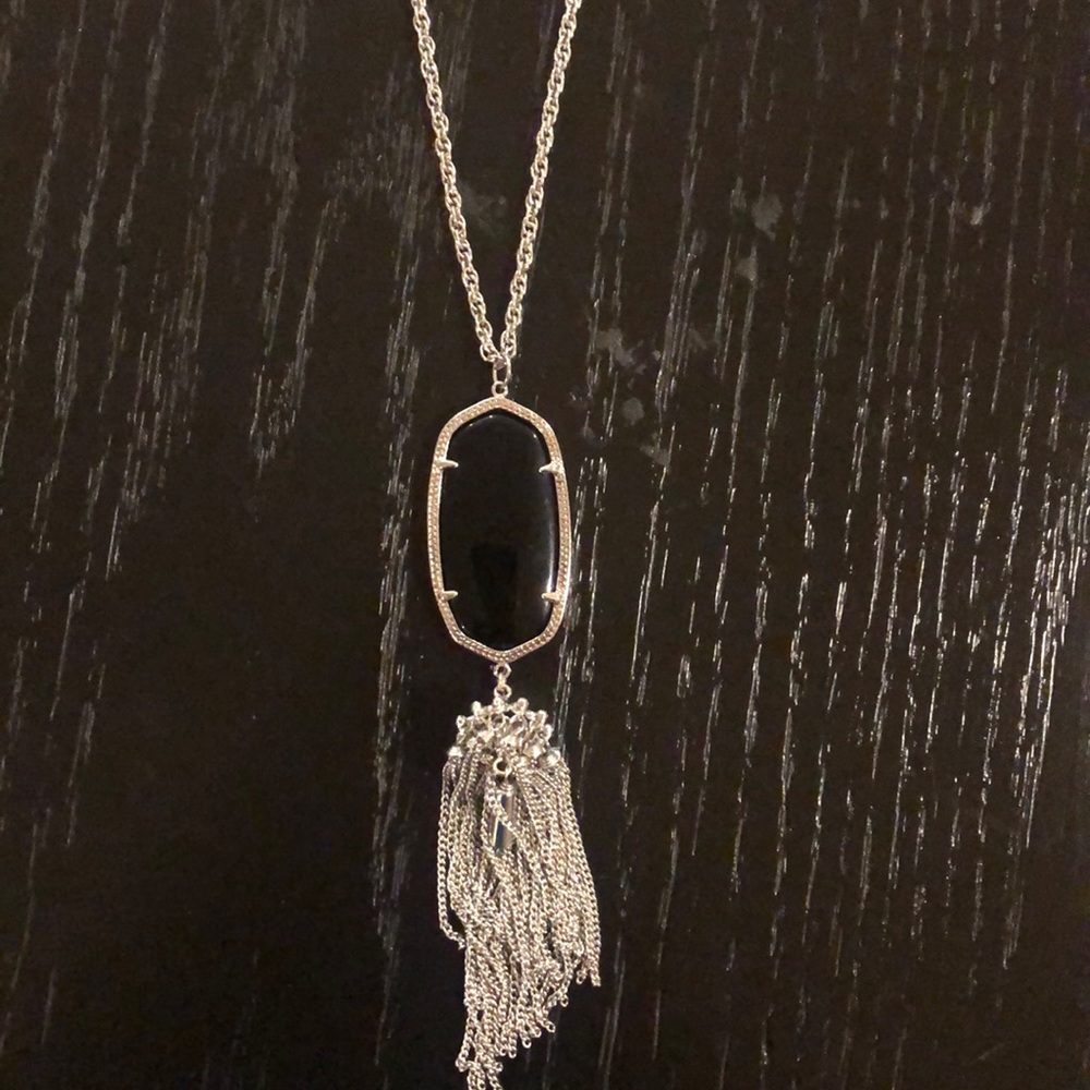 Black Rayne Silver Pendant Kendra Scott Necklace